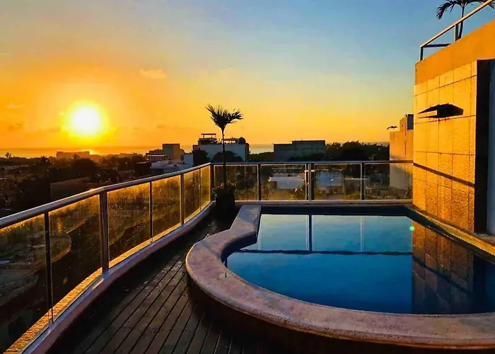 Apartment Bleu Balam - Quiet - Pool - Zazil-Ha Near 5Th Ave *